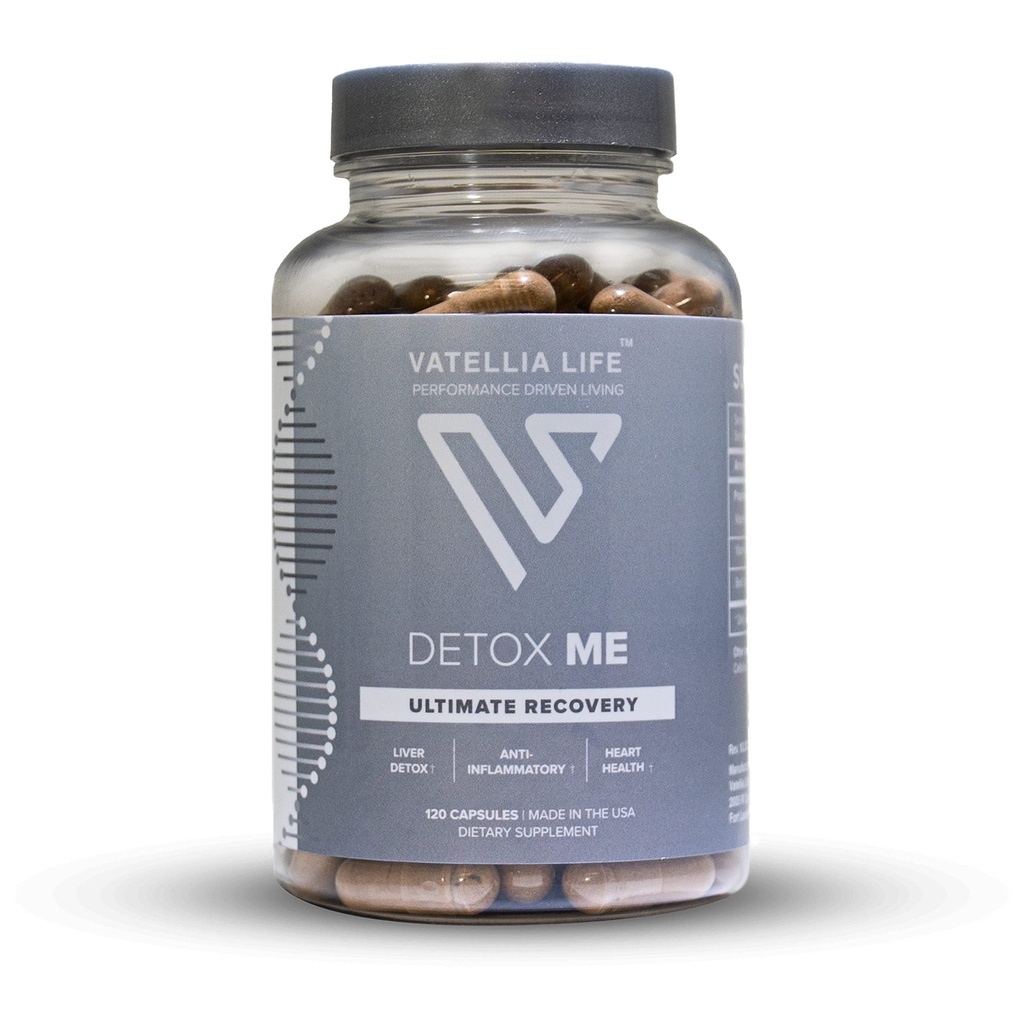 Vatellia Life New from Detox Me - Boosts Energy Sulfite Elimination - Supports Digestion et Santé Gut - Vitamine K2 (MK-4), Plus B12, Folate - 60 jours d'approvisionnement - Supplément pour les hommes et les femmes - 120 Nombre