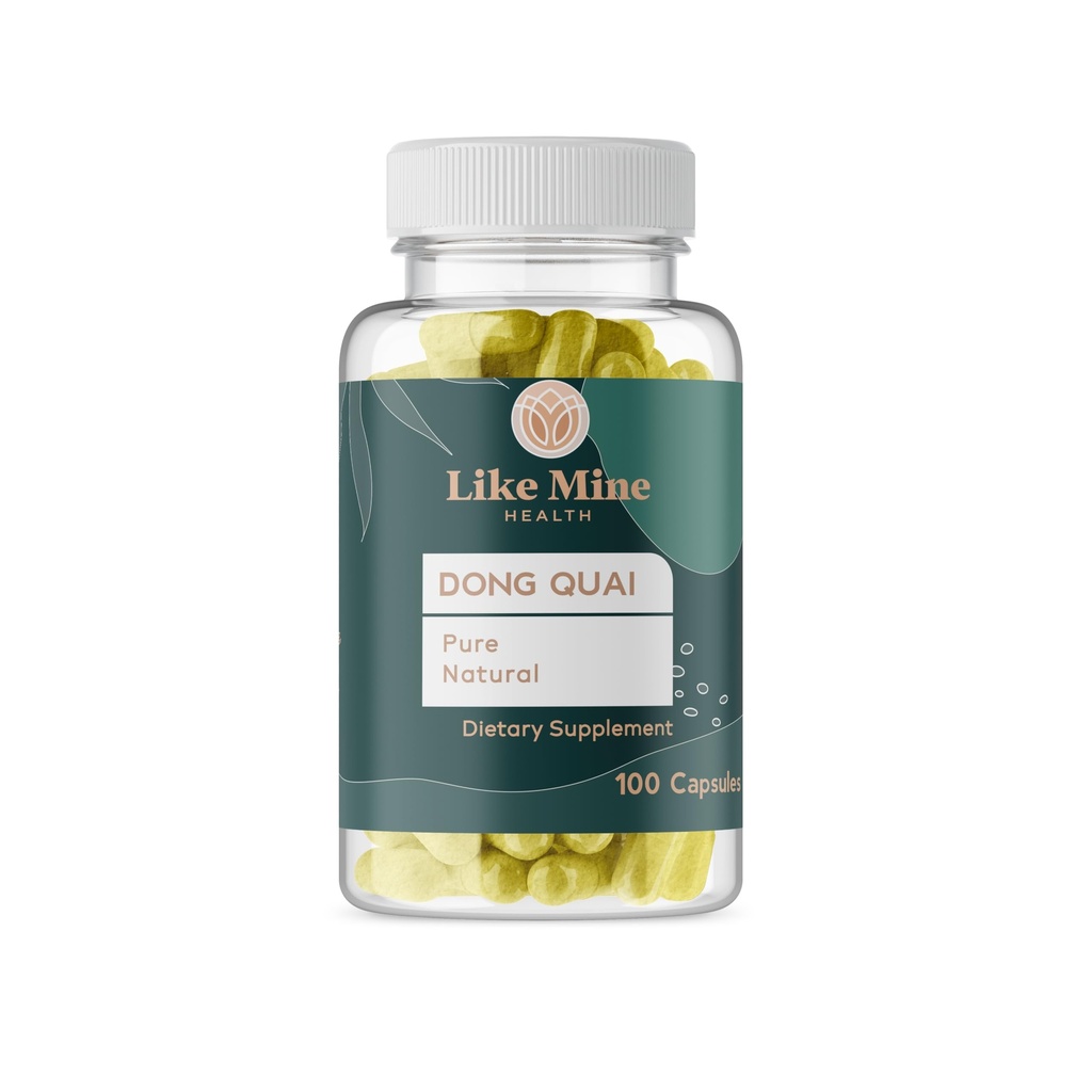 Wie Mine Dong Quai (100 Kapseln), Rein & Natürlich, keine Füllstoffe oder Additive, Glutenfrei, Kräuterergänzung für Damen