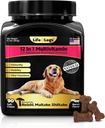 Weiche Kauen Hund Vitamine & Nahrungsergänzungsmittel - Hund Multivitamin - Hanföl Glucosamin Chondroitin Hip and Joint Support Gesundheit, Haut & Coat, Verdauung & Immun Booster, Herz, Probiotics