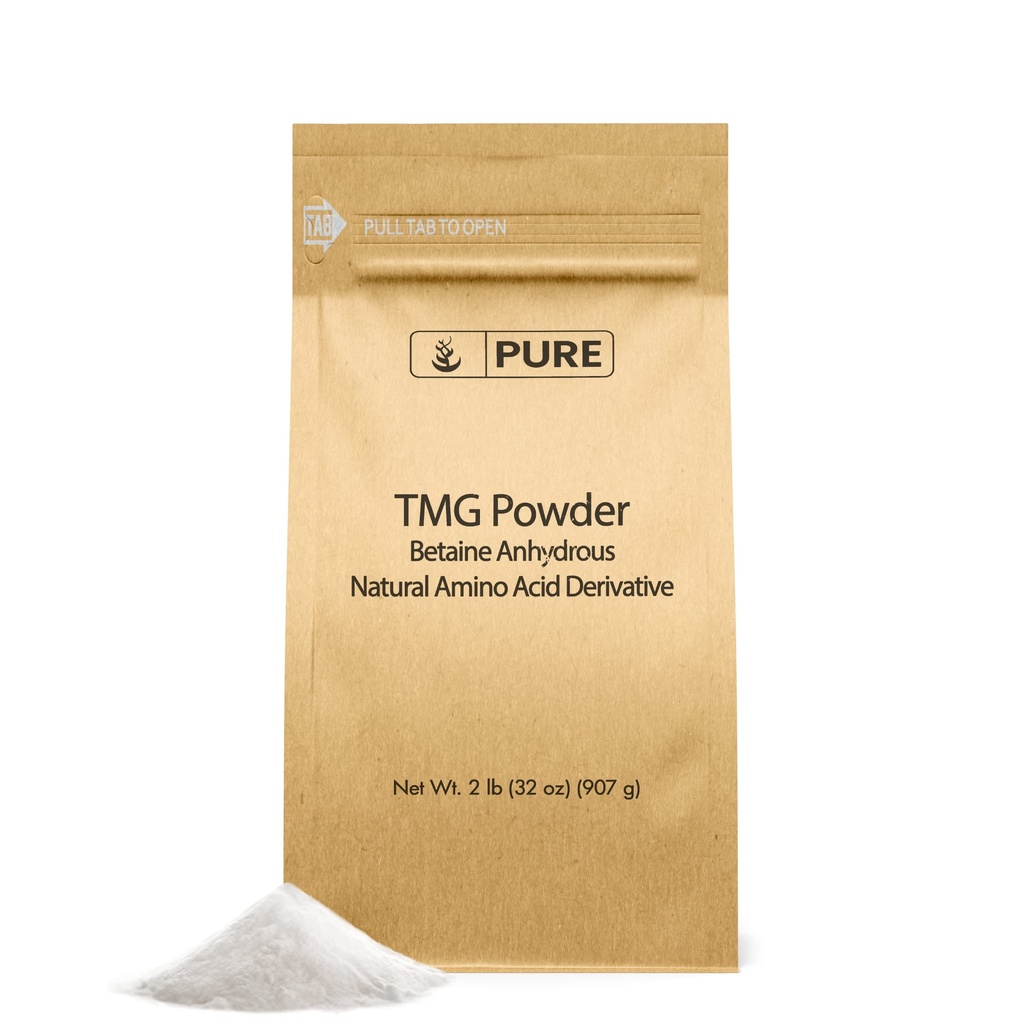 Ingrédients originaux purs Triméthylglycine (2lb) TMG poudre, végétalien et sans gluten.