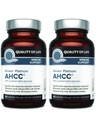 Qualité de vie AHCC Kinoko Platinum 750 mg – Supplément de soutien immunitaire Premium - Pack de 2, 60 bouteilles de comptage