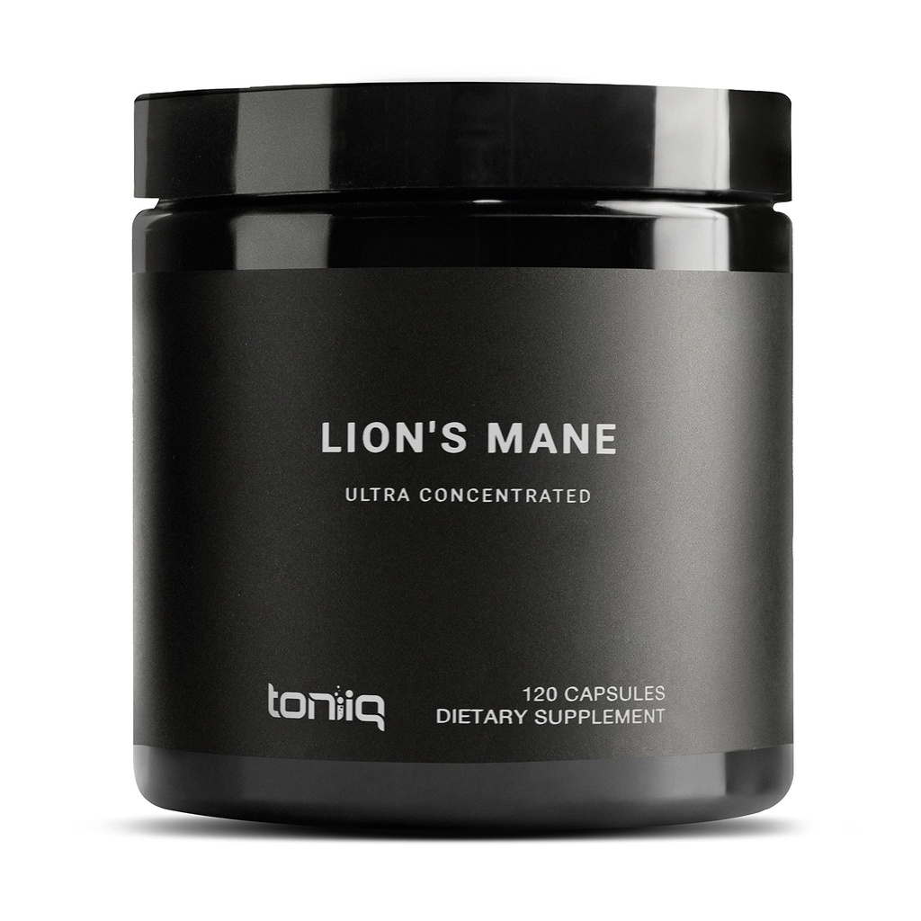 Manille de lion - ultra haute puissance 10:1 Extrait avec 30 % de polysaccharides - hautement concentré et bioactif - Laboratoire tiers testé - 120 capsules