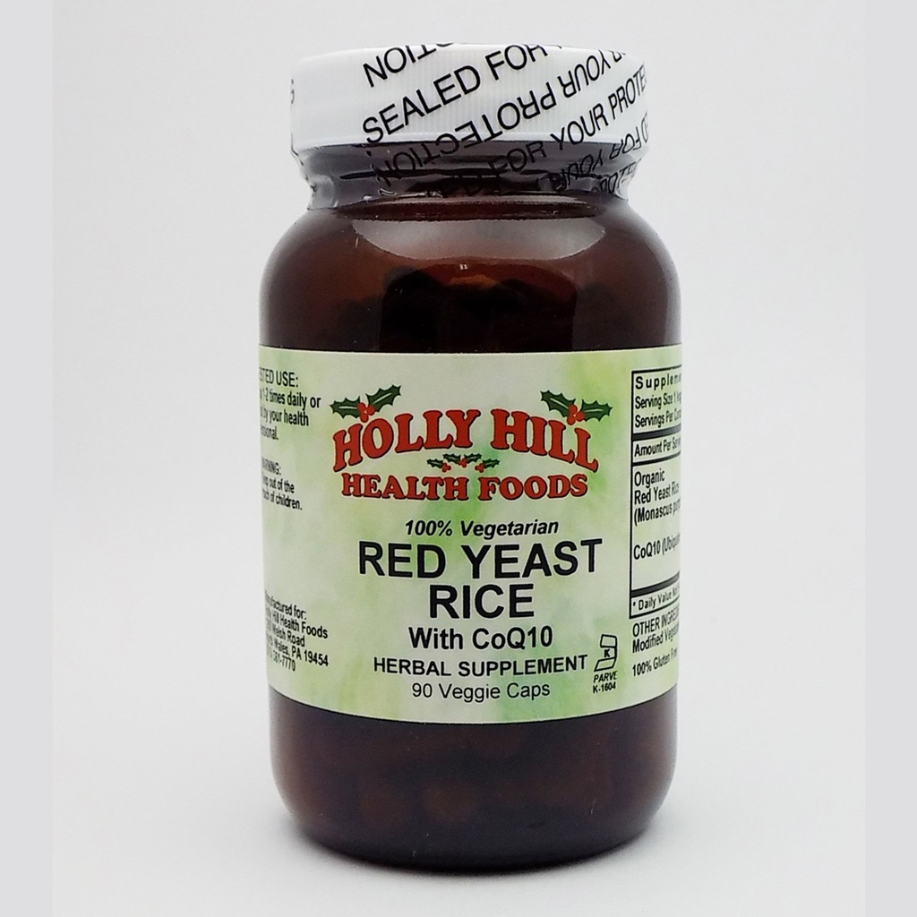 Holly Hill Health Foods, Red Yeast Rice, 90 Vegetarische Kapseln