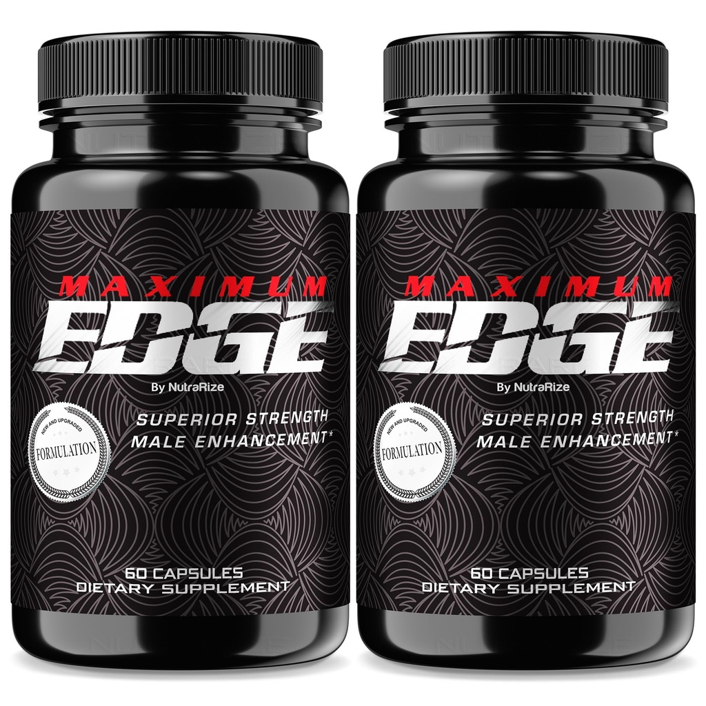 (2 Pack) Pilules Homme Edge Maximum - Capsules Edge Maximum pour les hommes, formule quotidienne complète pour le bien-être global et la performance maximale, supplément diététique avancé MaximumEdge, Commentaires (120 Capsules)