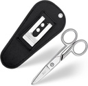Mehrzweck Elektroscheren mit Leder Tragetasche - Heavy Duty Edelstahl Elektroscheren mit Streifenkerzen, Datei & Scraper - Unsere Schnips sind für Rechts & Links Handed Use – Schwarz