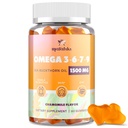 Omega 3 6 7 9 Gummi für Damen - Omega 3 Ergänzung mit Sea Buckthorn Öl, Flaxseed Öl, Vitamine E, A & Probiotics - Haut, Augen & Trockenheit, Kamille Flavor - 60 Gummi