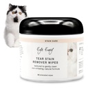 Envy yeux tacher les Wipes pour chats. Texturé à nettoyer doucement, traite la cause de la teinture. Formule 100% naturelle. Recommandé par Persan & Exotic Breeders, Vets, Groomers. USA Made. 60 Wipes pour yeux de chat