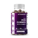Vitamatic Iron 65 mg Gummies Beilage für Damen und Herren - 60 Vegan Gummi - Große Verkostung Eisen Gummy Vitamine mit Vitamin C (1)