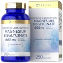Carlyle Buffered Magnesium Bisglycinat 665 mg | 250 Kapseln | Chelat Essential Mineral | Non-GMO und glutenfreie Ergänzung
