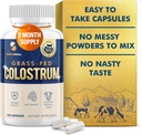 Colostrum Supplement 2 Monat Versorgung, Gras Fed Bovine Colostrum, Kolostrum Pulver Kapseln