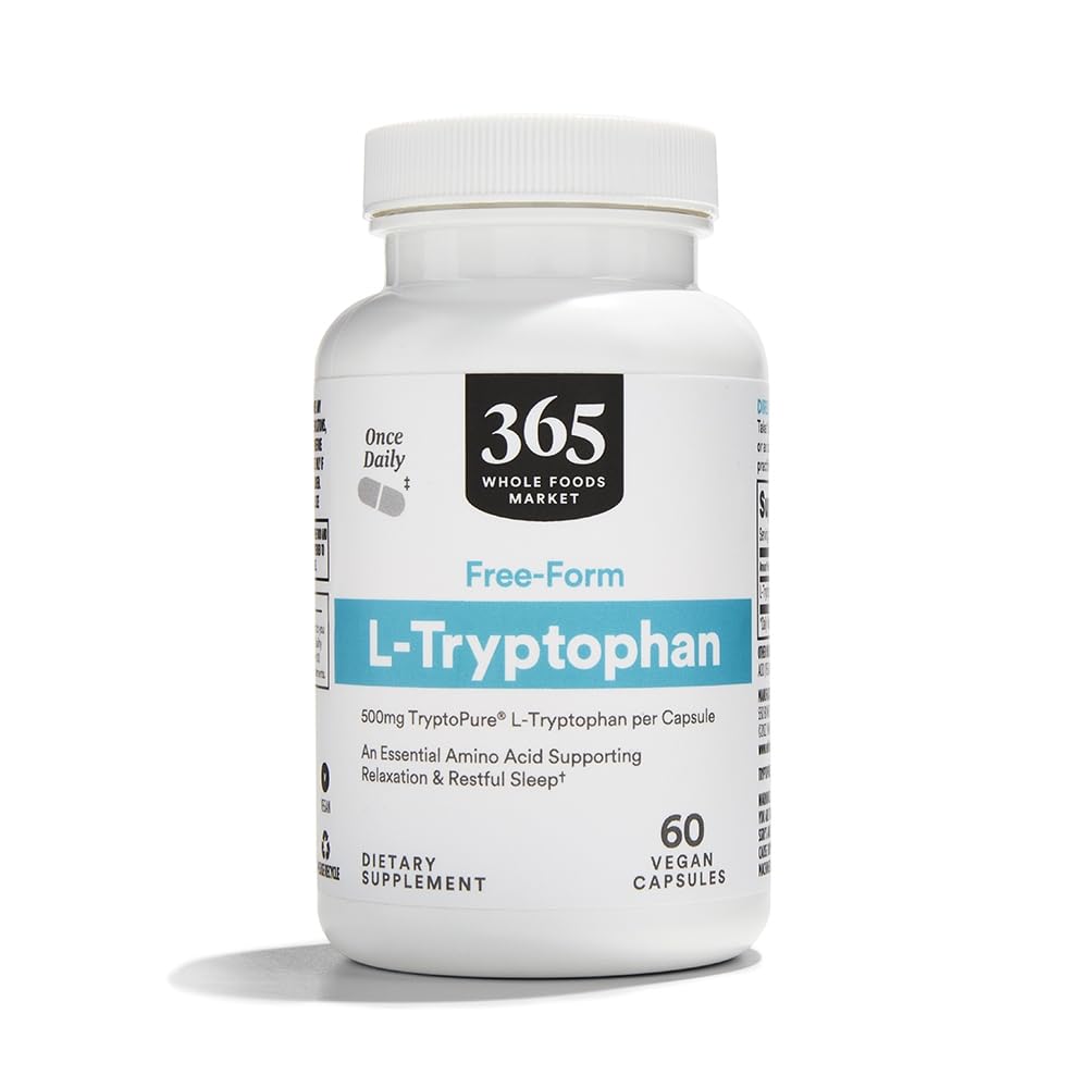 365 von Whole Foods Market, Free-Form L-Tryptophan 500mg, Vegan, 60 Kapseln