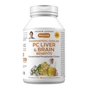 ANDREW LESSMAN PC Foie et avantages du cerveau 180 Softgels - Phosphatidyl Choline, Bâton de construction le plus important pour une structure saine du foie et du cerveau, fonction. Pas d'additifs. Facile à avaler Softgels