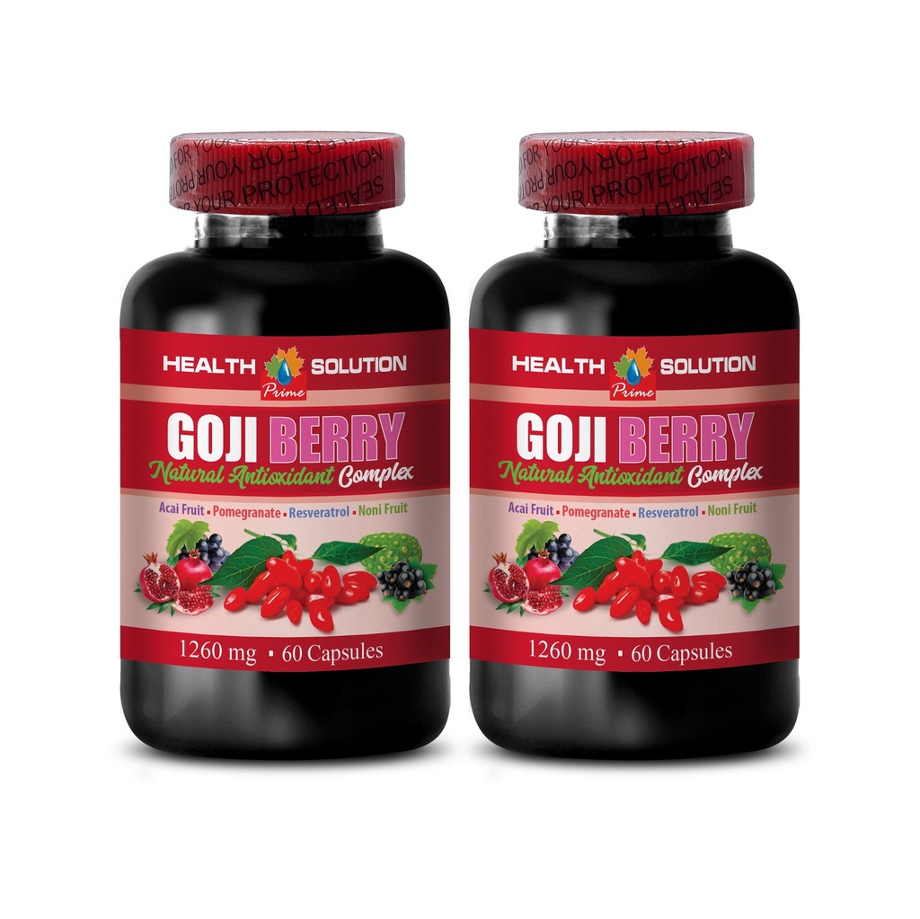 multivitamine antioxydante - GOJI BERRY - COMPLEXE NATUREL ANTIOXIDANT - Resvératrol naturel - supplément antioxydants - baies de goji superfood, suppléments de baies de goji, antioxydant superfood, 2B 120Caps