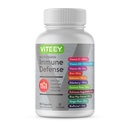Viteey 11 in 1 Immununterstützungsergänzung - Immunabwehr mit Vitamin D3, B6, Echinacea, Turmeric, Rose-HIPS, Selen, BioPerine, Ginger, Elderberry Vitamin C und Zink - 60 Zähler