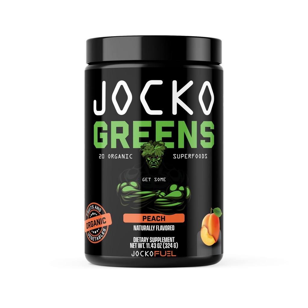 Jocko Fuel Daily Greens Powder - Premium Bio Greens Superfood Pulver für Gut Gesundheit, Verdauung, Bloating, Immununterstützung mit Spirulina, Chlorella, Verdauungsenzyme, & Probiotika - 30 Portionen