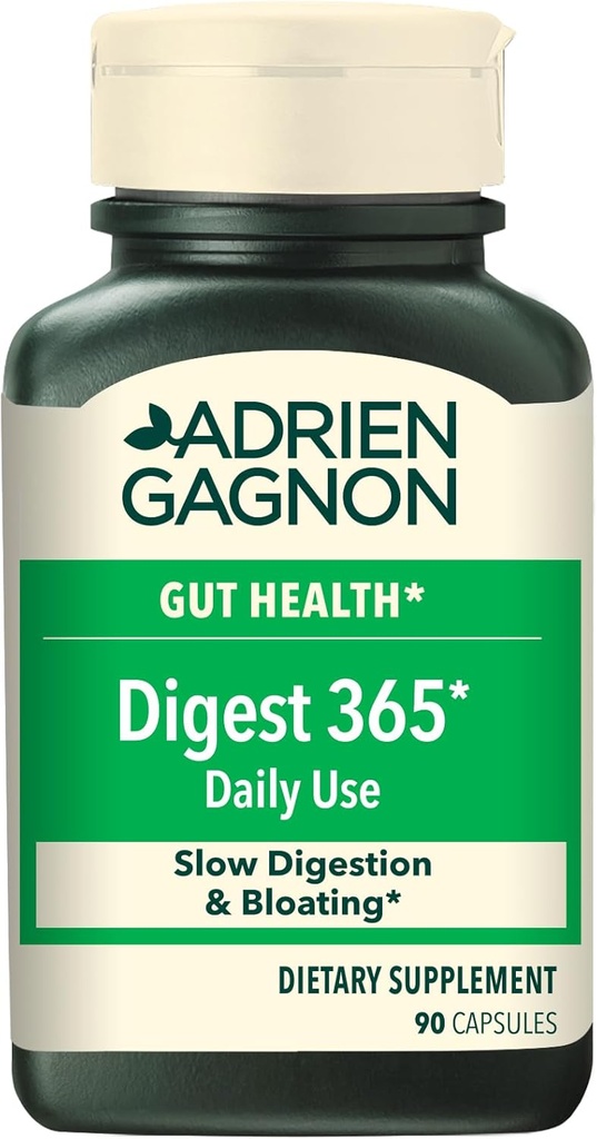 Adrien Gagnon - Digest 365 Natürliche Verdauungsenzyme Komplex, für Verdauungsergänzung Gas und Bloating Relief, Wiederherstellen Gut Gesundheit - 90 Count