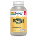 Solaray Super Bio Buffered Vitamin C 1000mg, Zweistufige, zeitgemäße Freisetzung Vitamin C mit Bioflavonoiden, Immununterstützungsergänzung - hohe Absorption, Vegan, 60 Tage Garantie, 180 Servietten, 360 VegCaps 140