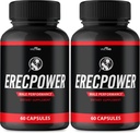 Erecpower für Herren Kapseln - Erecpower Pills Advanced Formula - Maximale Stärke, ErecPower für Männer Ergänzung Erec Power 60 Kapseln, Erec Power Vitamin Pills Bewertungen (2 Pack)