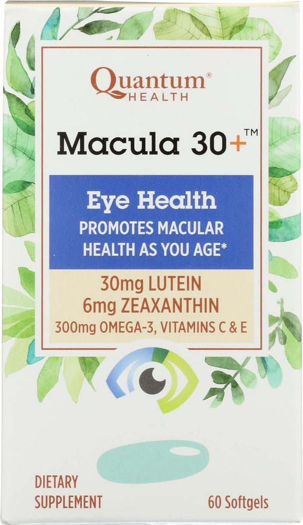 Quantum Health Macula 30+ Augengesundheit, 60 Softgels (Pack von 1)