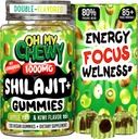 Pure Himalayan Shilajit Gummi - High Potency Gold Grade Harz - Energie Boost und Immununterstützung für Männer und Frauen mit Ashwagandha und Shatavari - 120 Gummy - Apple & Kiwi