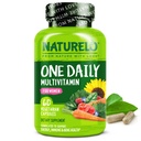 NATURELO Une multivitamine quotidienne pour les femmes avec/Vitamine B12, 60 Ct, soutien énergétique, aliments entiers Supplément de multivitamine quotidienne pour les femmes, cheveux/peau/nail, non-OGM, sans soja, sans gluten, 2 mois d'approvisionnement