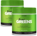 Tonic Greens Powder Vitamin Supplement Advanced Formula - Natural Green Blend Energy Supplement - Maximum Strength, TonicGreens BCAA, Tonic Greens All Natural Formula Powder Support Reviews (2 Pack)