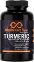 Supplément curcumine en aluminium 1500mg avec curcuma biologique, gingembre et poivre noir pour la meilleure absorption.