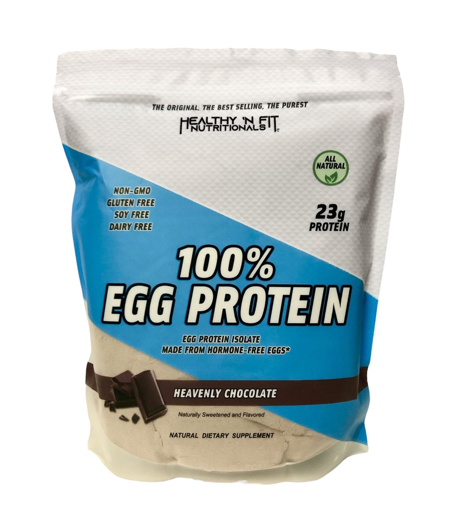 Gesunde 'N Fit 100% Eiprotein-Schokolade (12oz): 100% Eiweiß Protein Plus natürliche Peptide. Natürlich süß, Zero Carb, Keto, Paleo Friendly
