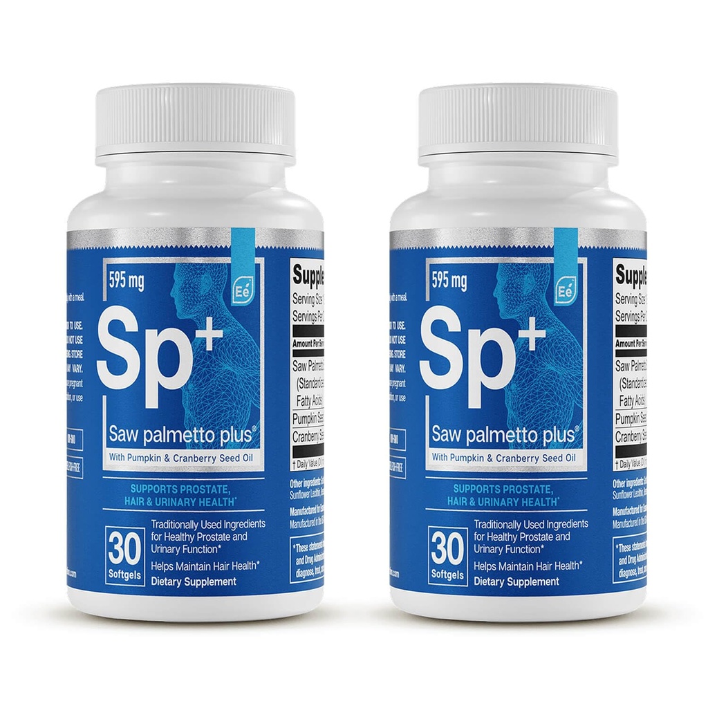 Essential Elements Saw Palmetto Plus - Prostata-Gesundheitsergänzung für Männer mit Kürbis und Cranberry Seed Oil | unterstützt Blasen und Urinärgesundheit 120 Softgels