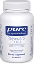Pure Encapsulations Resveratrol EXTRA - 100 mg Trans-Resveratrol - Für gesunde Cellular & Cardiovascular Function* - Antioxidantien Supplement - Non-GMO & Gluten Free - 60 Kapseln