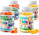 DR. MORITZ Paire de vitamines essentielles - Ensemble de gommes multivitamines pour enfants (60 Nombre, 2 Pack) avec vitamine C (60 Nombre 2 Pack)