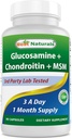 Best Naturals, Glucosamine Chondroitin MSM Ergänzungen, 2600 mg pro Portion, 90 Kapseln (90 Count (Pack von 1))