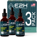 E2H Vegan Liquid Iodine - Schilddrüsenunterstützung und kognitive Funktion - Steigern Sie Ihre Stoffwechsel- und Energieniveaus - Vegan - Non-GMO (3 Flaschen)