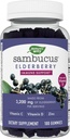 Nature's Way Sambucus Elderberry Gummies - Immununterstützungsergänzung für Kinder & Erwachsene* - Mit Vitaminen C, D3, Zink & Antioxidans Support* - Glutenfrei & Vegetarisch - 100 Gummi