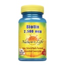 Nature's Life Biotin 2500mcg | Gesundes Haar, Haut, Nagel & Stoffwechsel Unterstützung | Non-GMO | 100 Gemüsekapseln