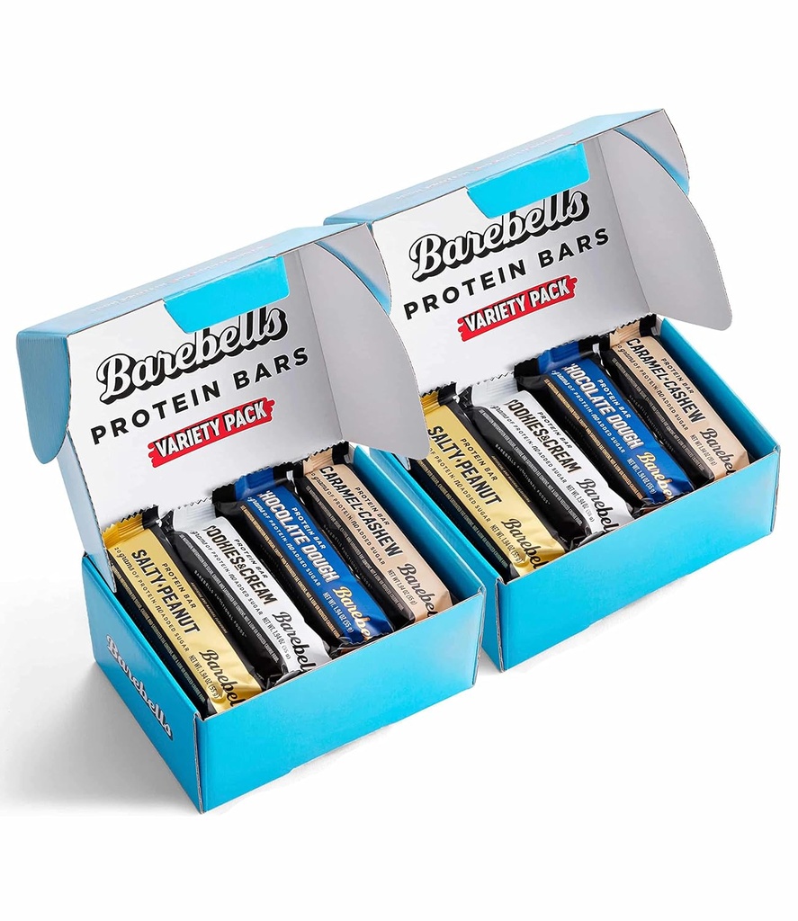 Barebells Protein Bars Variety Pack - 12 Count, Pack of 2 - Protein Snacks mit 20g High Protein - Chocolate Protein Bar mit 1g Gesamtzucker - Perfekt auf den Go Protein Snack & Breakfast Bars