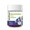 Gommies Mélatonines clés de la nature pour les enfants et les adultes, 5mg Gommy dose avec vitamine B6, non-OGM, sans gluten-sans saveur de bleuet naturel 60 Comte