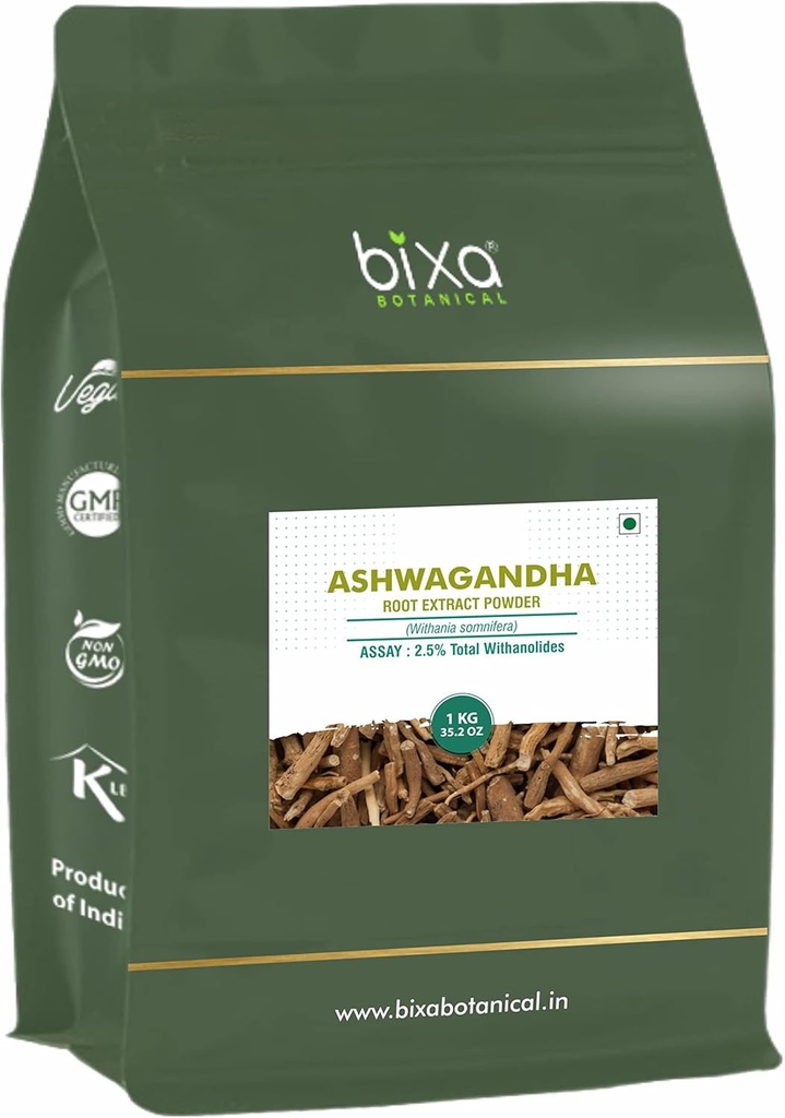 bixa BOTANICAL Ashwagandha Root Dry Extract - 2.5% Total Withanolides by Gravimetry (35.2 Unze (Pack von 1))