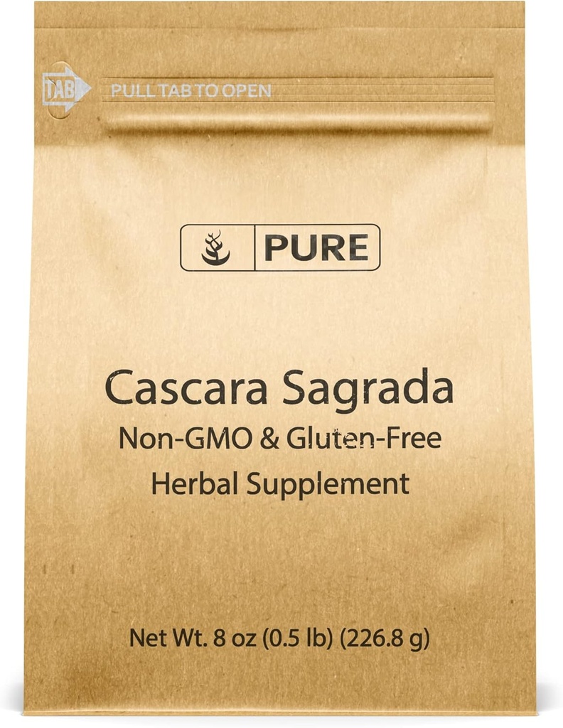 Pure Original Zutaten Cascara Sagrada (8oz) Nicht-GMO & Glutenfrei, Glycoside