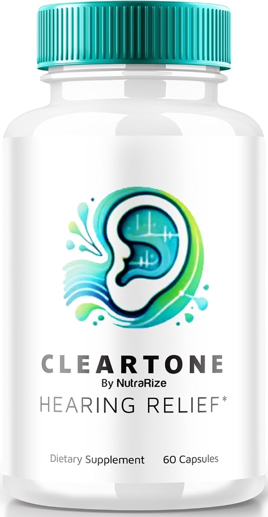 NutraRize ClearTone Tinnitus, pilules toniques claires pour l'audition, supplément de pilules toniques claires pour la santé globale de l'oreille, capsules officielles de soutien auditif, ClearTones Review (60 capsules)