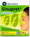 Sinupret Adult Strength Sinus + Immununterstützung Alle natürlichen, schnell wirkenden Kräuter Nase Passage & Immunität Boost Supplement mit Verbena & Elder Blume - 25 Tabletten