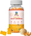 5 mg de Gummies Mélatonine, Soutien du sommeil pour les adultes, Suppléments Mélatonine pour le sommeil, 60 Gummies aromatisées au cantaloup