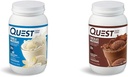 Quest Nutrition Vanille Milkshake Protein Powder, 24g Protein, 1g Zucker, Low Carb & Chocolate Milkshake Protein Powder, 22g Protein, 1g Zucker, Low Carb, Glutenfrei