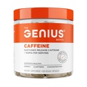 Genius Koffein - Sustained-Release Microencapsulated Koffein Pillen für glatte, langlebige Energie und Fokus - No Jitters oder Crash - 100mg pro Kapsel - 100 Servierungen - Natürliche Leistung Booster