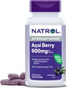 Natrol Acai Berry 900 mg pro Servieren, Nahrungsergänzungsmittel für Antioxidantienunterstützung, 75 Kapseln, 37 Tage Versorgung
