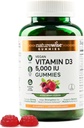 NatureWise Vitamin D3 5000 IU Gummie - Gemischte Berry Flavor - Vegan D aus Lichen, Pektinbasiert, Immununterstützung für Erwachsene, Muskel- und Knochenstärke - Glutenfrei, Non-GMO - 90 Count[45-Day Supply]
