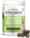 VetPro Advanced Allergy and Itch Unterstützung für Hunde - Unterstützt saisonale Allergien, juckende Haut, &amp; Immunität - Verbessert mit Lachsöl, Probiotics & Colostrum für Allergien, Immununterstützung, & Gut Health