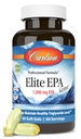 Carlson - Elite EPA Gems, 1000 mg EPA Fish Oil, Wild-Caught, Norwegian Fish Oil Supplement, Sustainable Sourced, Hilft, gesunde Triglycerid Levels, 60 Softgels