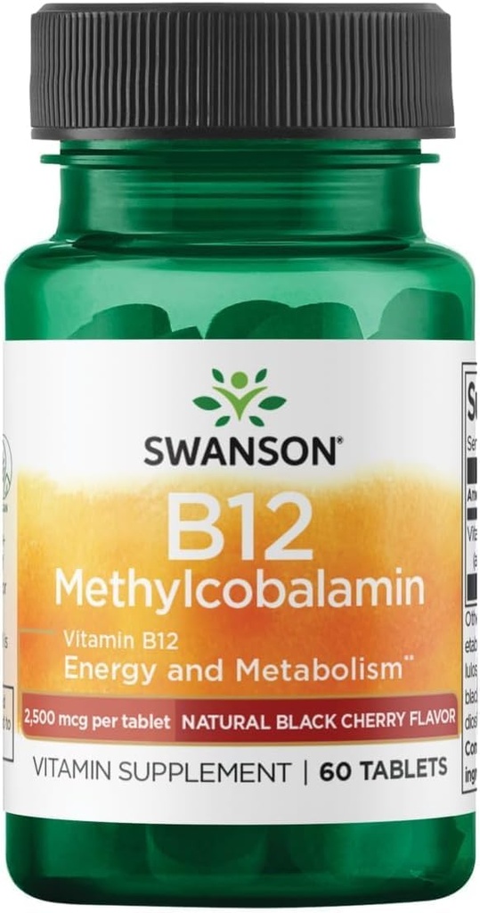 Swanson Methylcobalamin Hohe Absorption Vitamin B-12 2,5 Milligramme 60 Tabs