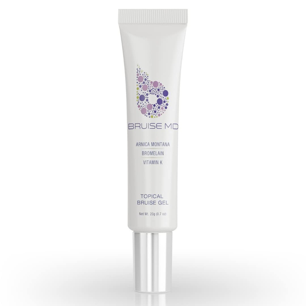 Topical Gel for Bruising and Swelling, 20% Arnica, Bromelain, 2% Vitamin K, 20g (0.7 fl oz) – Advanced Concentrated Bruise Treatment Formula